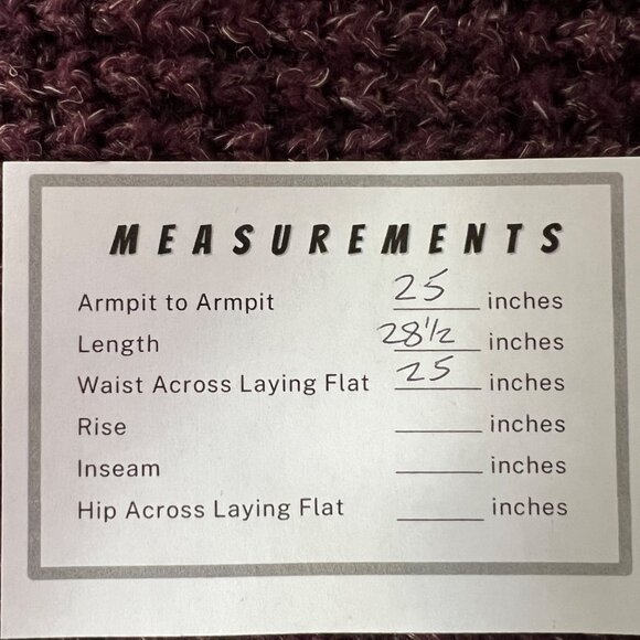 Free People Womens Dylan Tweedy Turtleneck Tunic Sweater Purple Oversized size M - Picture 16 of 16